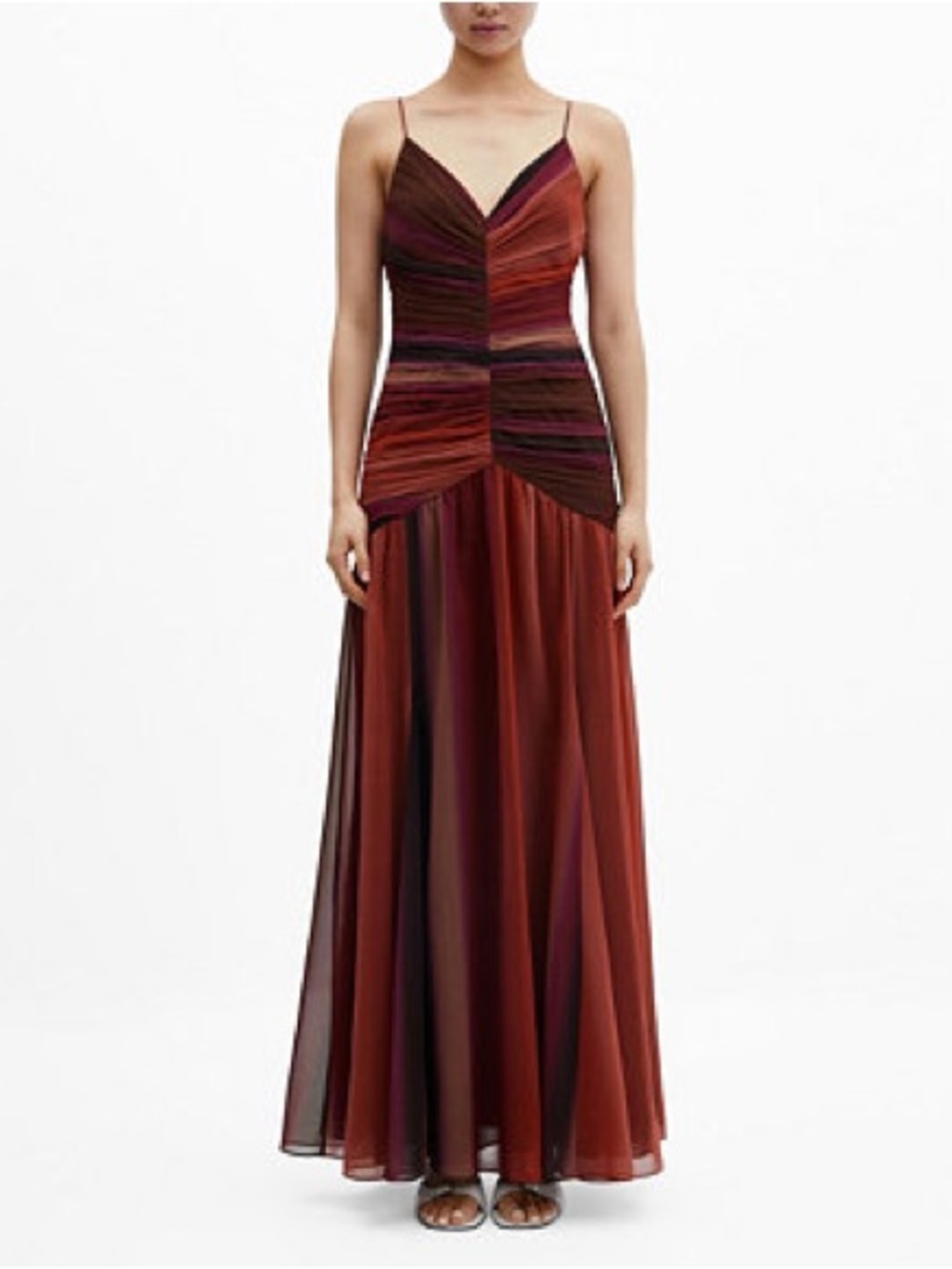 Mango women’s gradient draped dress